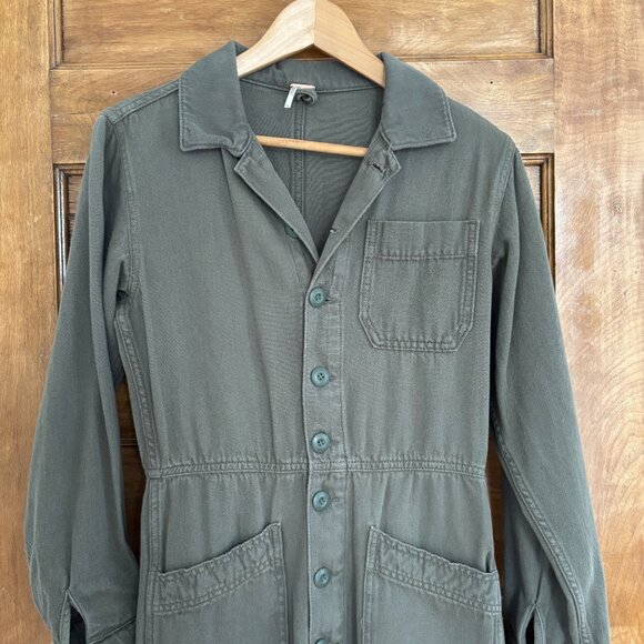 Free People Olive Jumpsuit - Picture 5 of 11